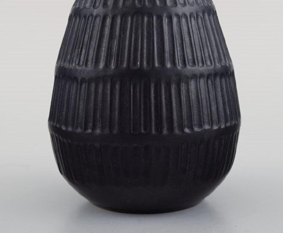 Danish Hjorth, Bornholm, Vase in Glazed Ceramics, Mid-20th Century