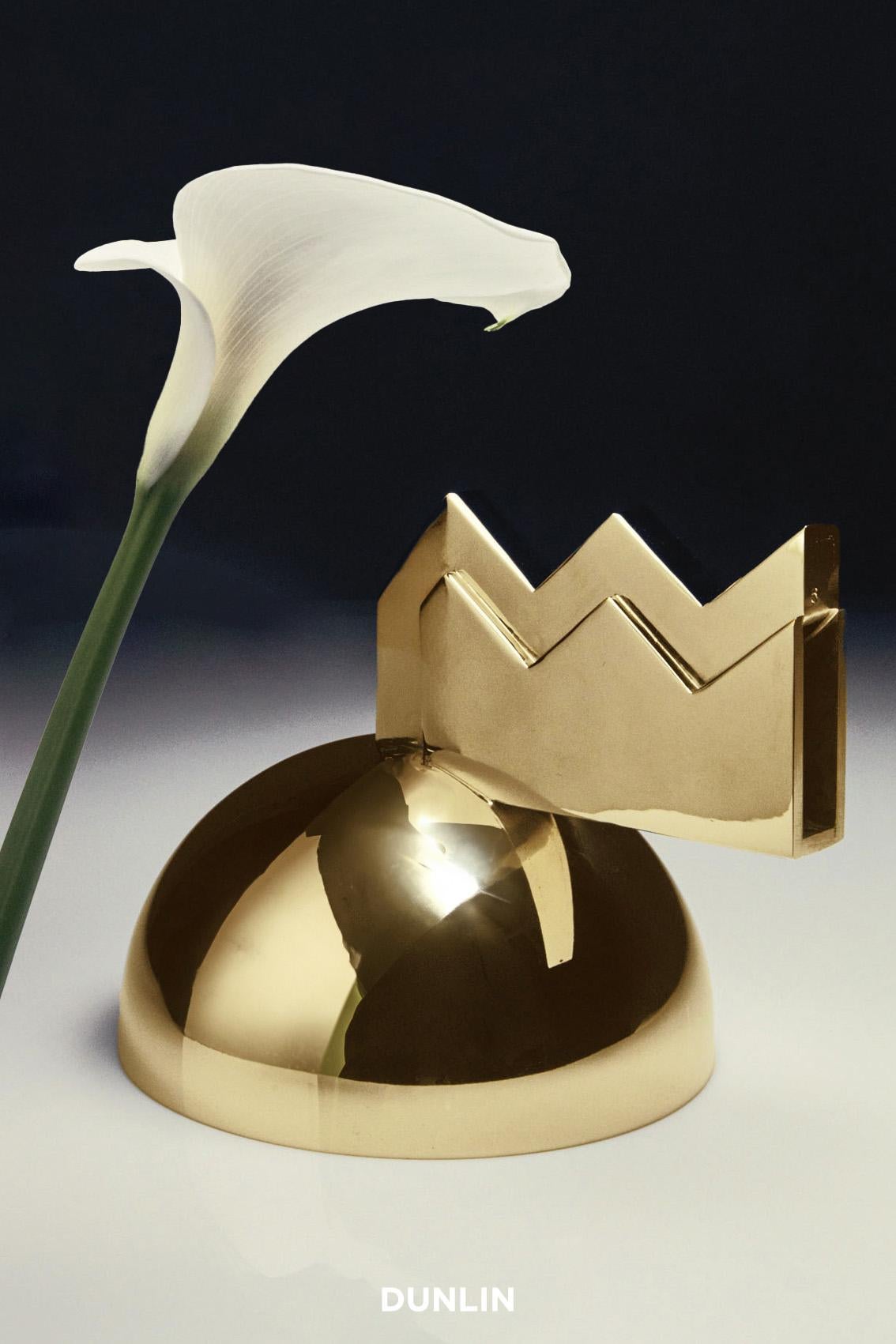 HK19 Wall Light, Nickel Plated Brass, HK x DUNLIN For Sale 3