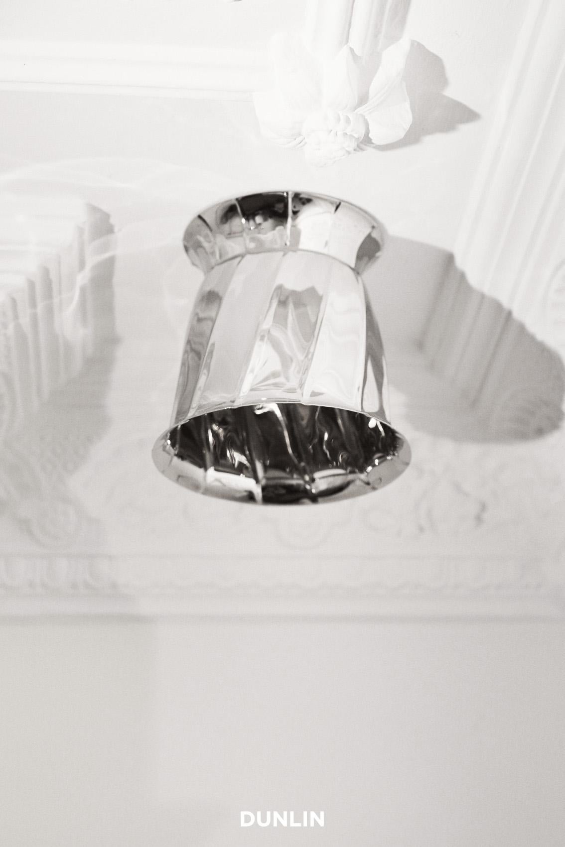 Australian HK29 Nickel Plated Brass Ceiling Light, HK X DUNLIN For Sale