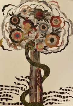 Forbidden Fruit, Original Landscape Mixed Media, 2022