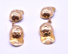 HM 1950 9 Karat London Jockey Cap Cufflinks