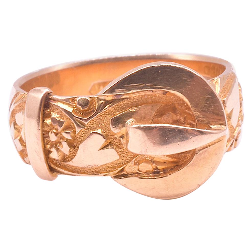 Buckle Rings - 108 For Sale on 1stDibs | antique gold buckle ring 