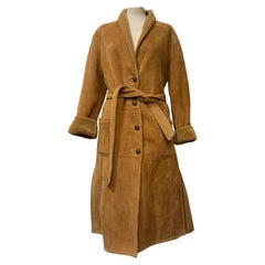 Hmn 23 Cappotto reversibile in pelle di pecora cammello italiano IT 40