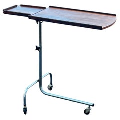 HMN Danish Modernist Table Stand Adjustable Height Rosewood Ca 1960's