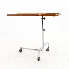 HMN Mid Century Danish Teak Verstellbarer Tabletttisch