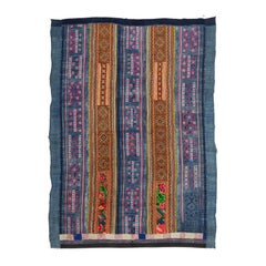 Hmong Batik and embroidery  cover from South East Asia, mid 20th C.