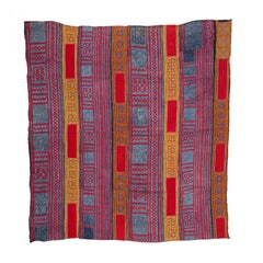 Hmong Batik and embroidery  cover from South East Asia, mid 20th C.
