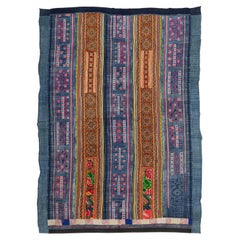 Hmong Batik and embroidery  cover from South East Asia, mid 20th C.