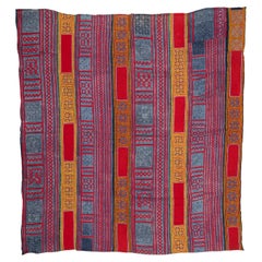 Hmong Batik and embroidery  cover from South East Asia, mid 20th C.