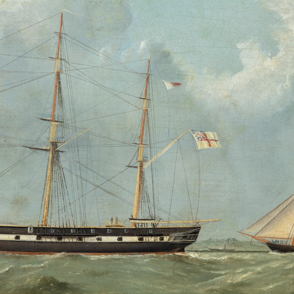 H.M.S. Topaze von George Mears im Zustand „Gut“ im Angebot in Lymington, Hampshire