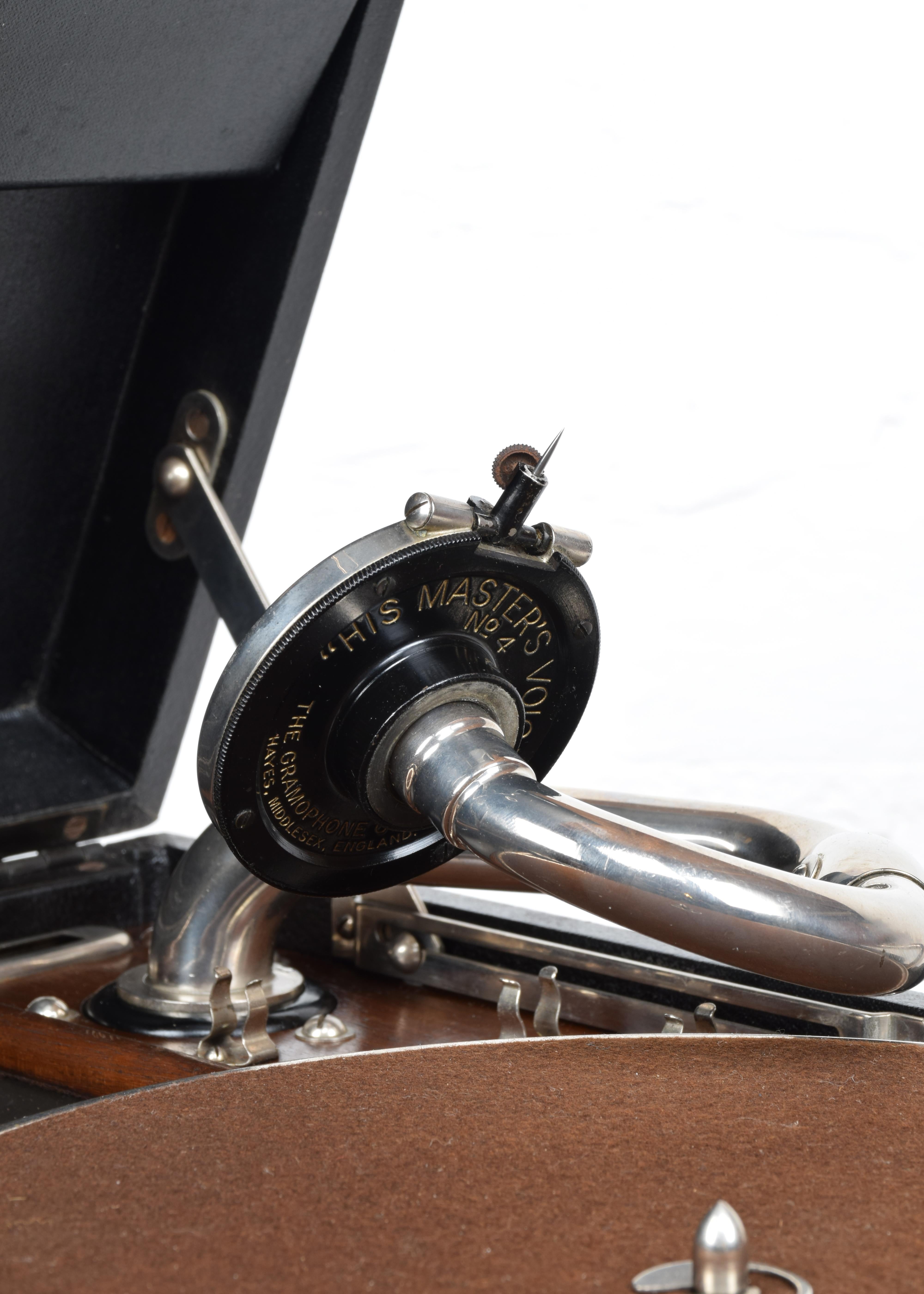 HMV Portable Gramophone 101 with Accessories & Records, Super Working Phonograph 8