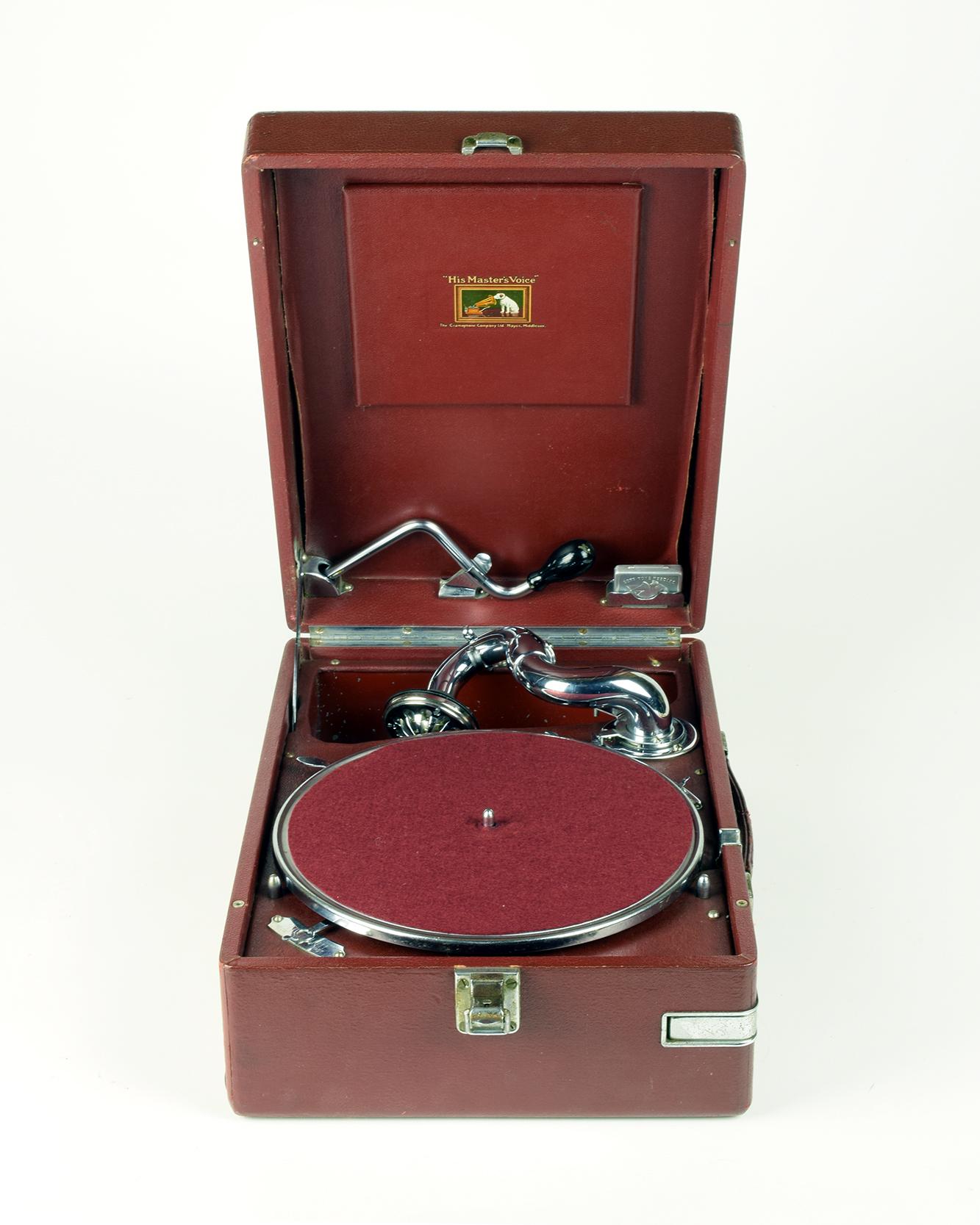 Hmv Portable Gramophone 102, Super Condition. Incl. Set 6 Caruso Records 4