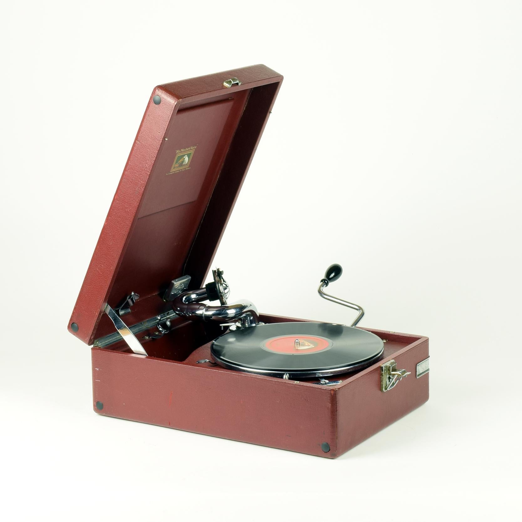 Hmv Portable Gramophone 102, Super Condition. Incl. Set 6 Caruso Records 5