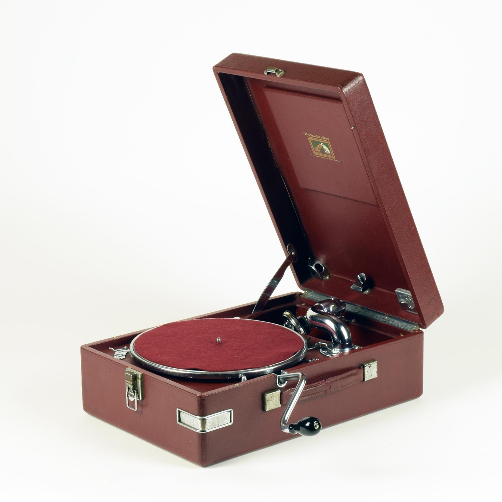 hmv record player 1950s