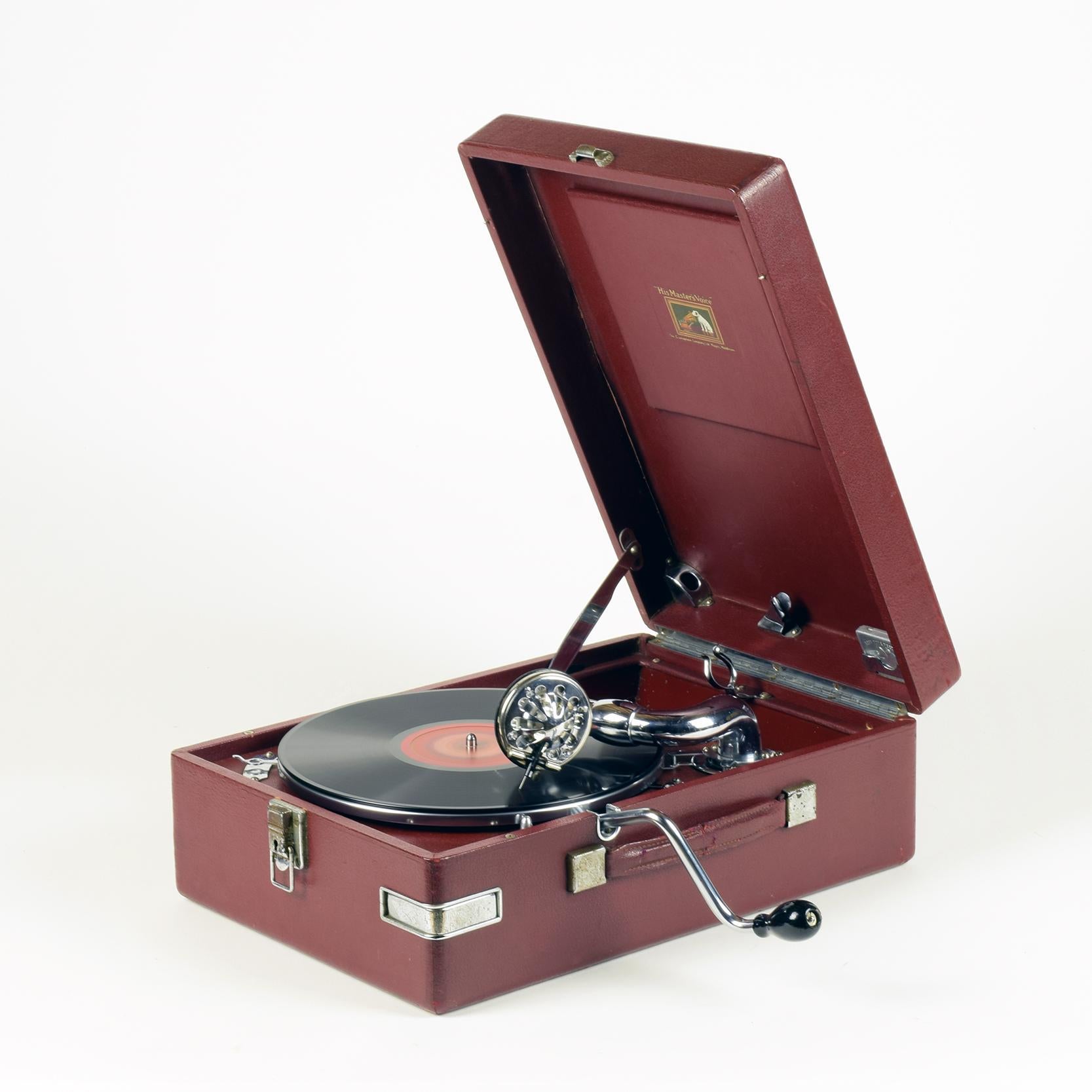 Hmv Portable Gramophone 102, Super Condition. Incl. Set 6 Caruso Records In Good Condition In London, GB