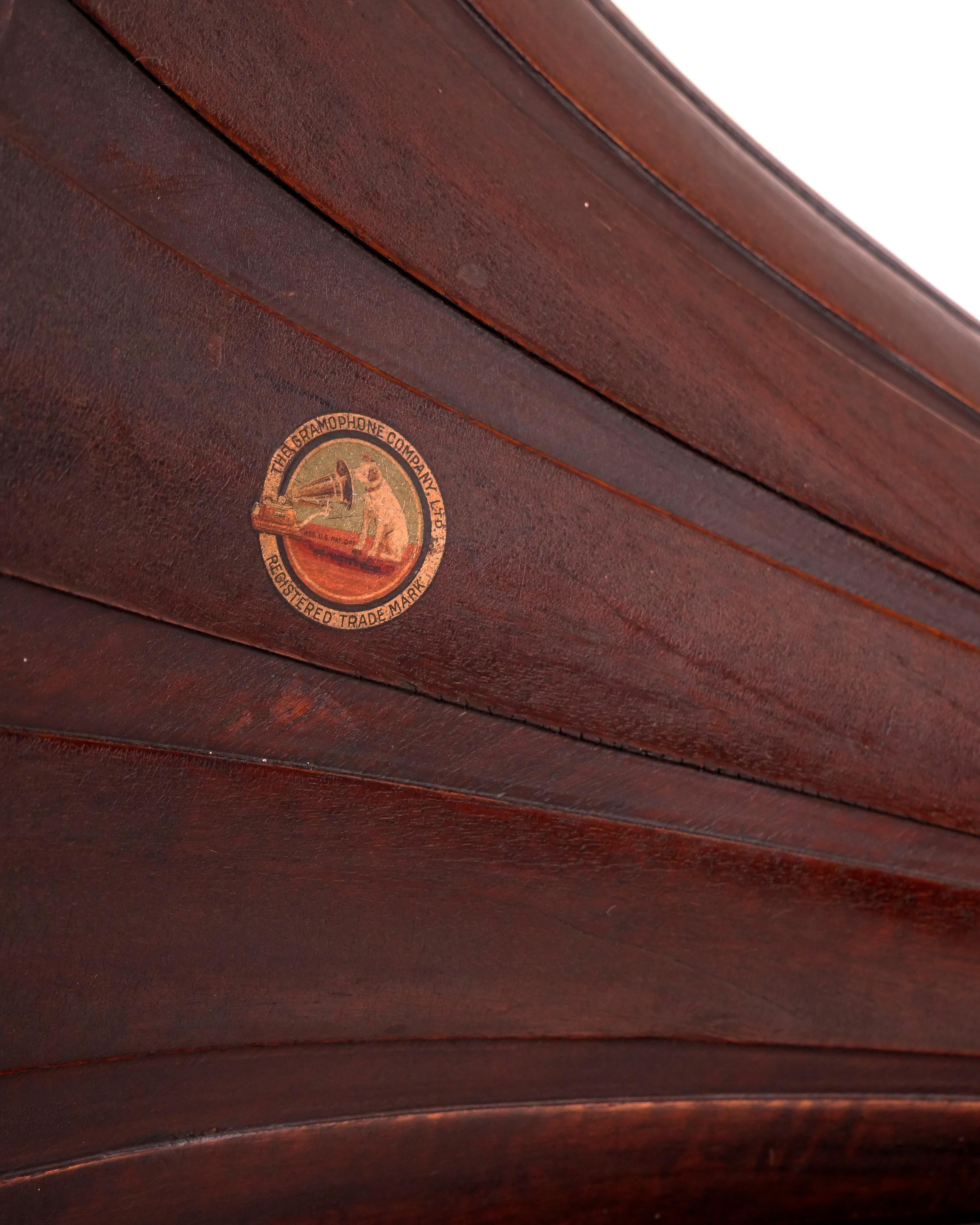 HMV Senior Monarch horn gramophone, phonograph, c. 1911, wooden horn, superb! 7