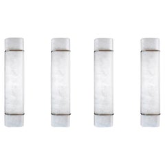 Group of Four WHN24 Rock Crystal Sconces by Phoenix