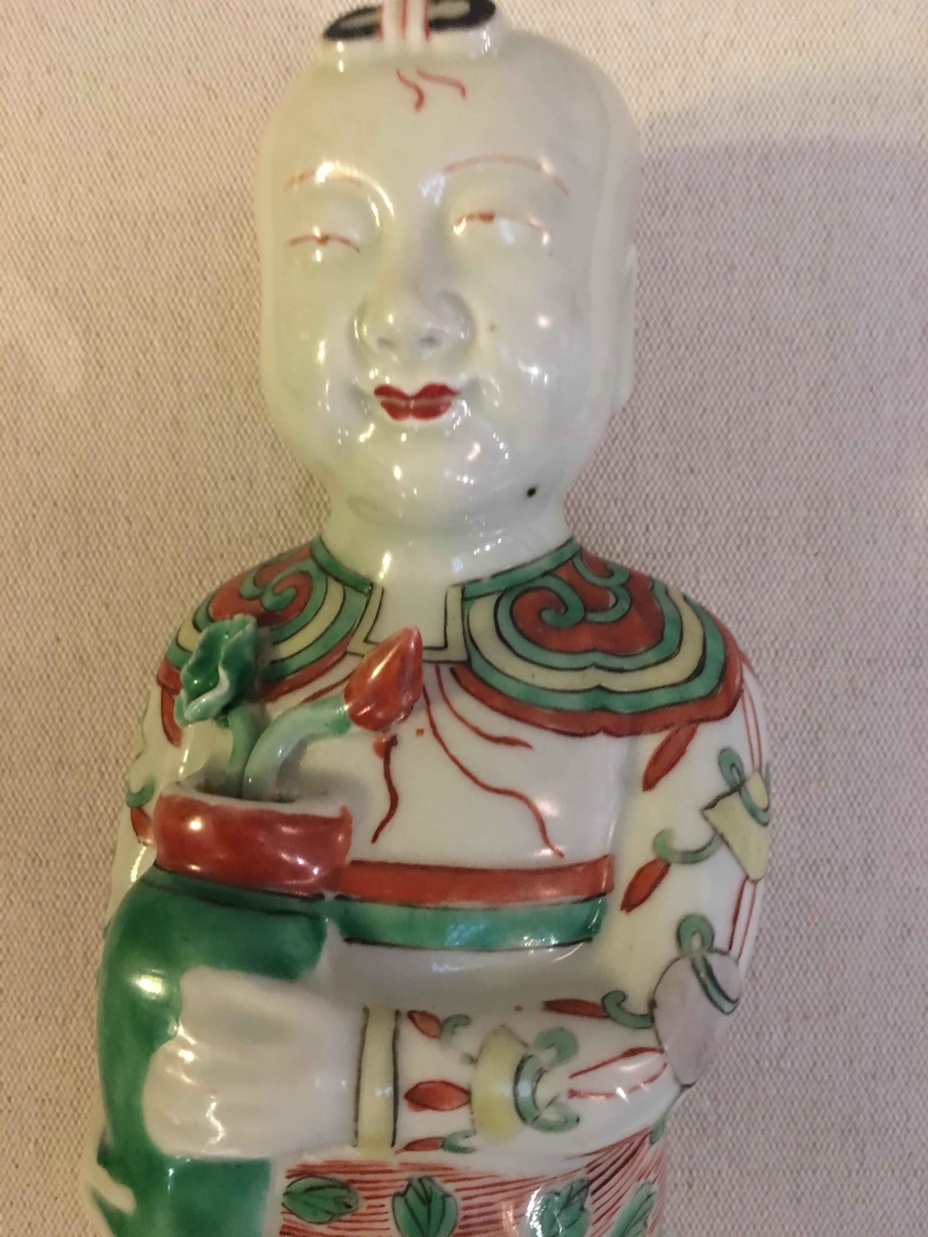 Chinois ''Ho Ho boy'' Porcelaine chinoise Période Kang-Hsi Seconde moitié du 17ème siècle en vente