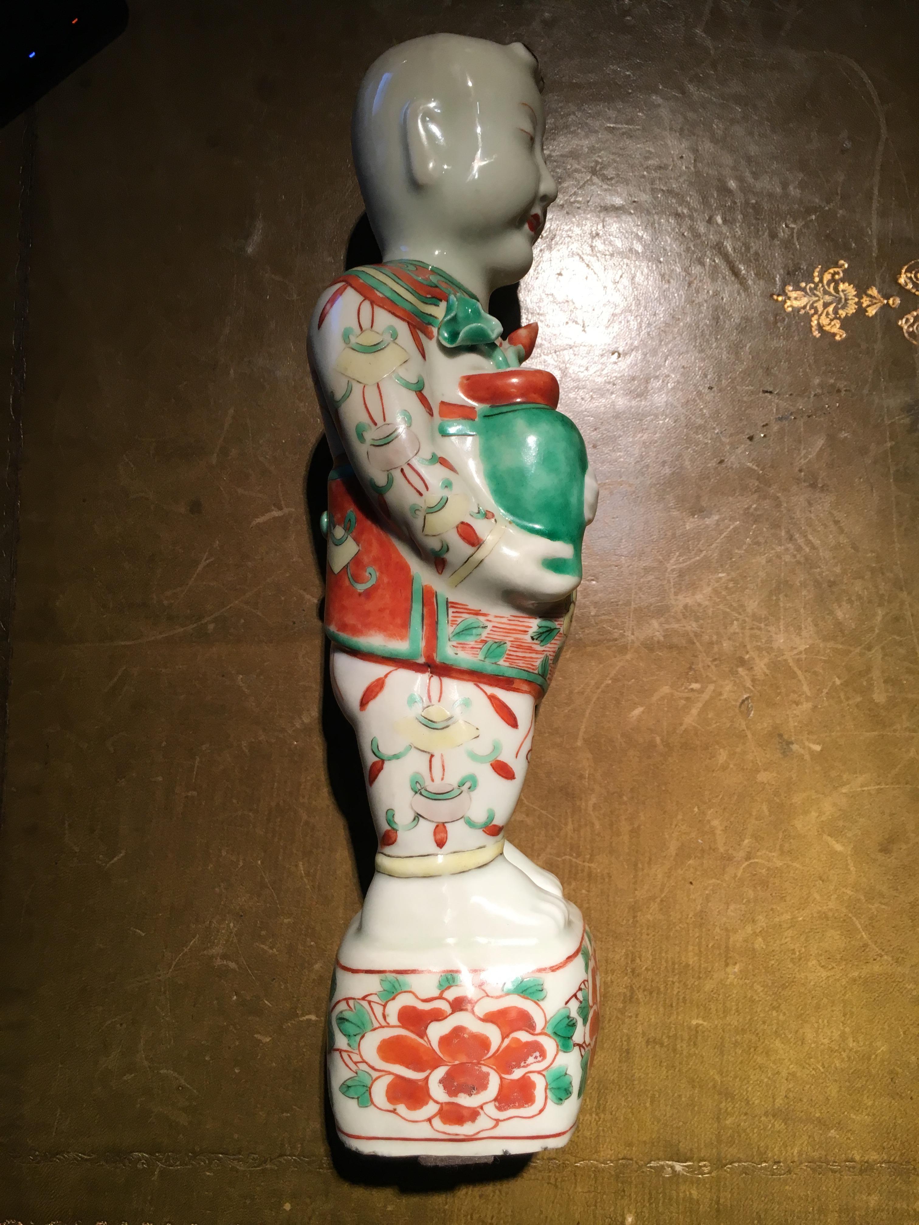 ''Ho Ho boy'' Chinese Porcelaine Period Kang-Hsi Second Half of the 17th Century For Sale 5