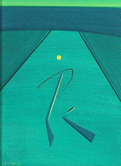 Ho Kan, Ton-Fan Group, Composition 1977, Chinese , Oil on Canvas