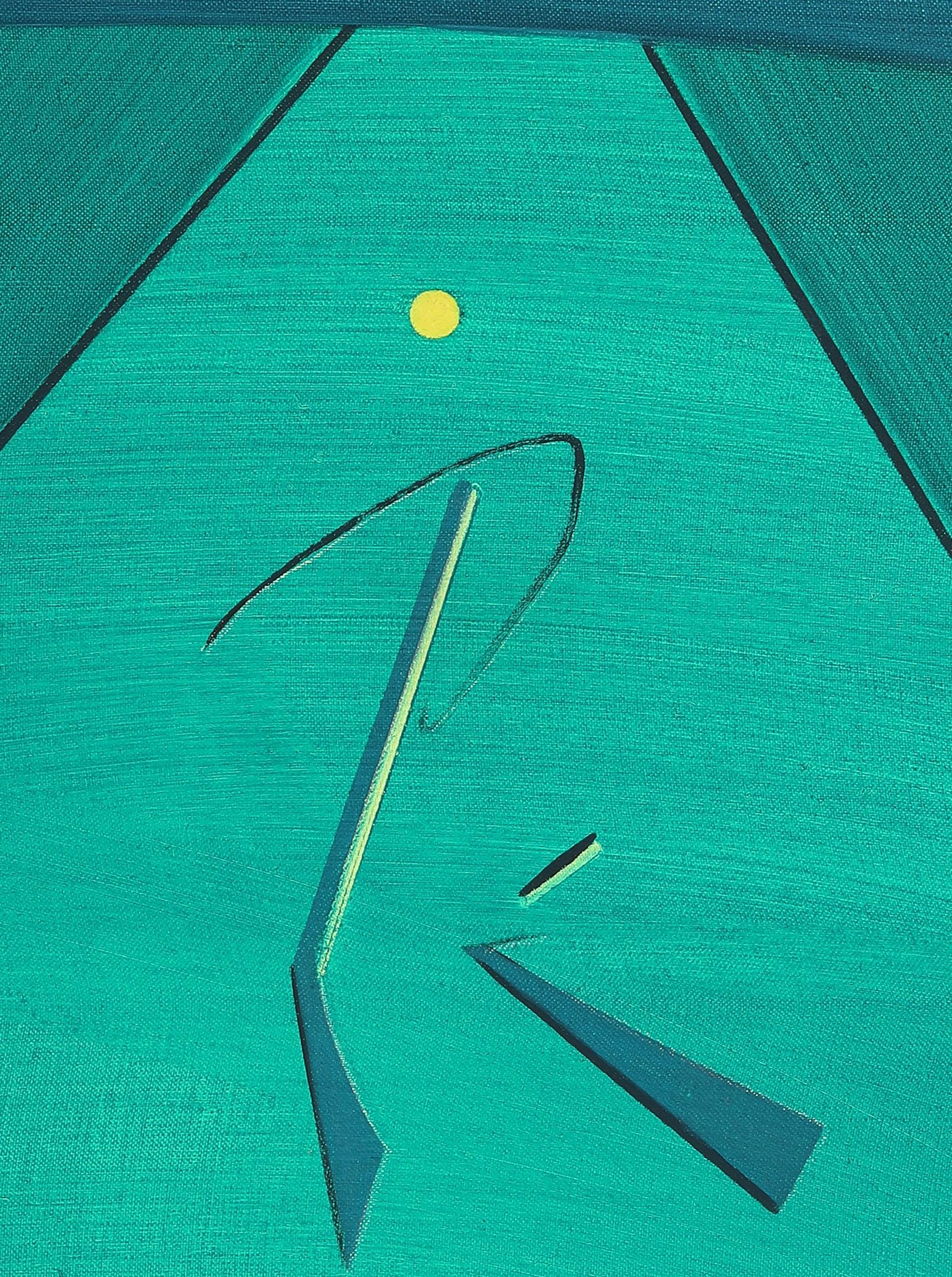 Ho Kan, Ton-Fan Group, Composition 1977, Chinese , Oil on Canvas en venta 3