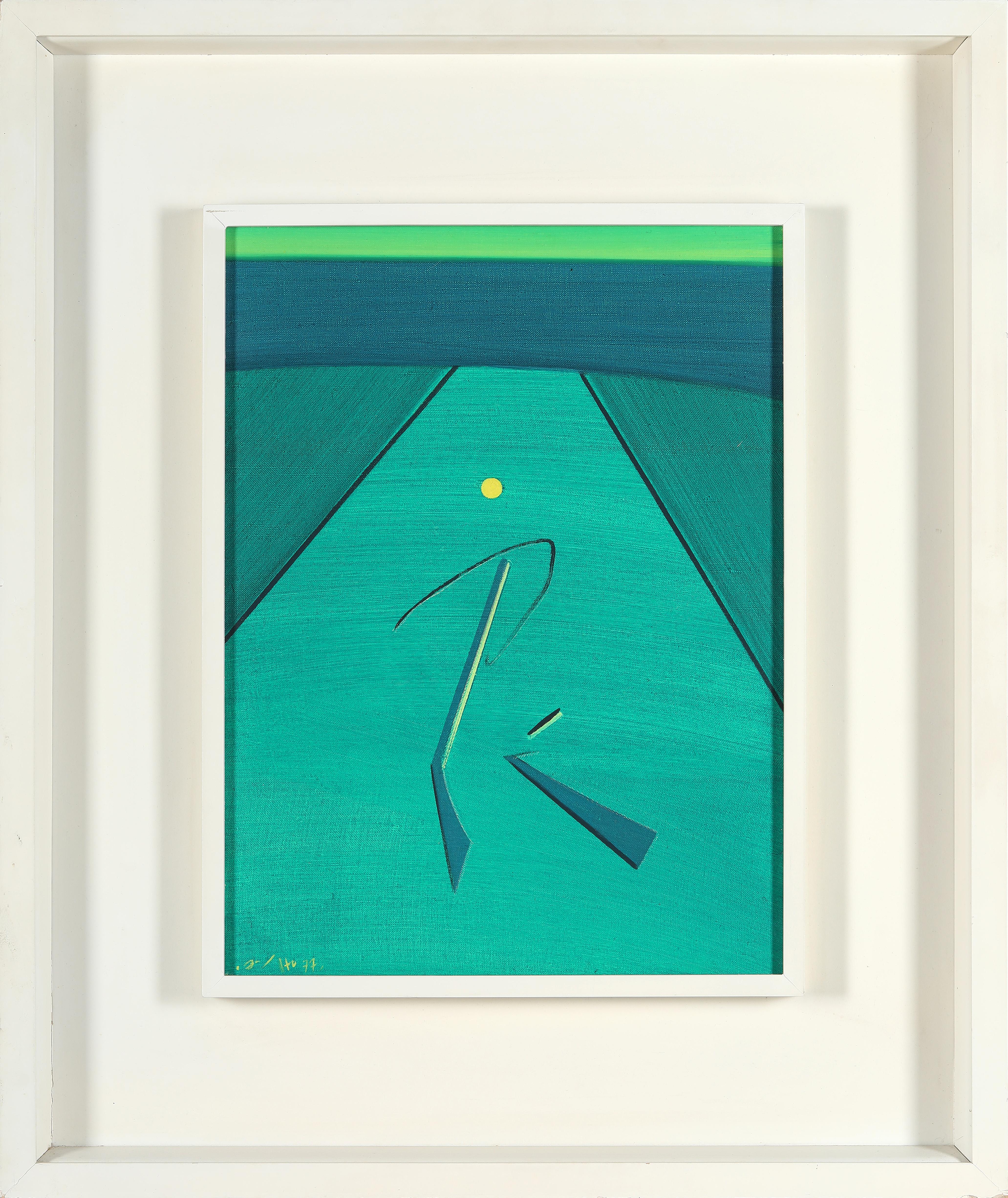 Ho Kan
Nanjing 1932

"Composition, 1977"

Oil on canvas
Signed lower left and dated "(19)77".
Titled on the back
Image: 40 x 30 cm
Frame: 63 x 53 cm

Provenance: Estate of Rolf Hans, Basel
Authenticity will be confirmed in writing.

Ho Kan is an