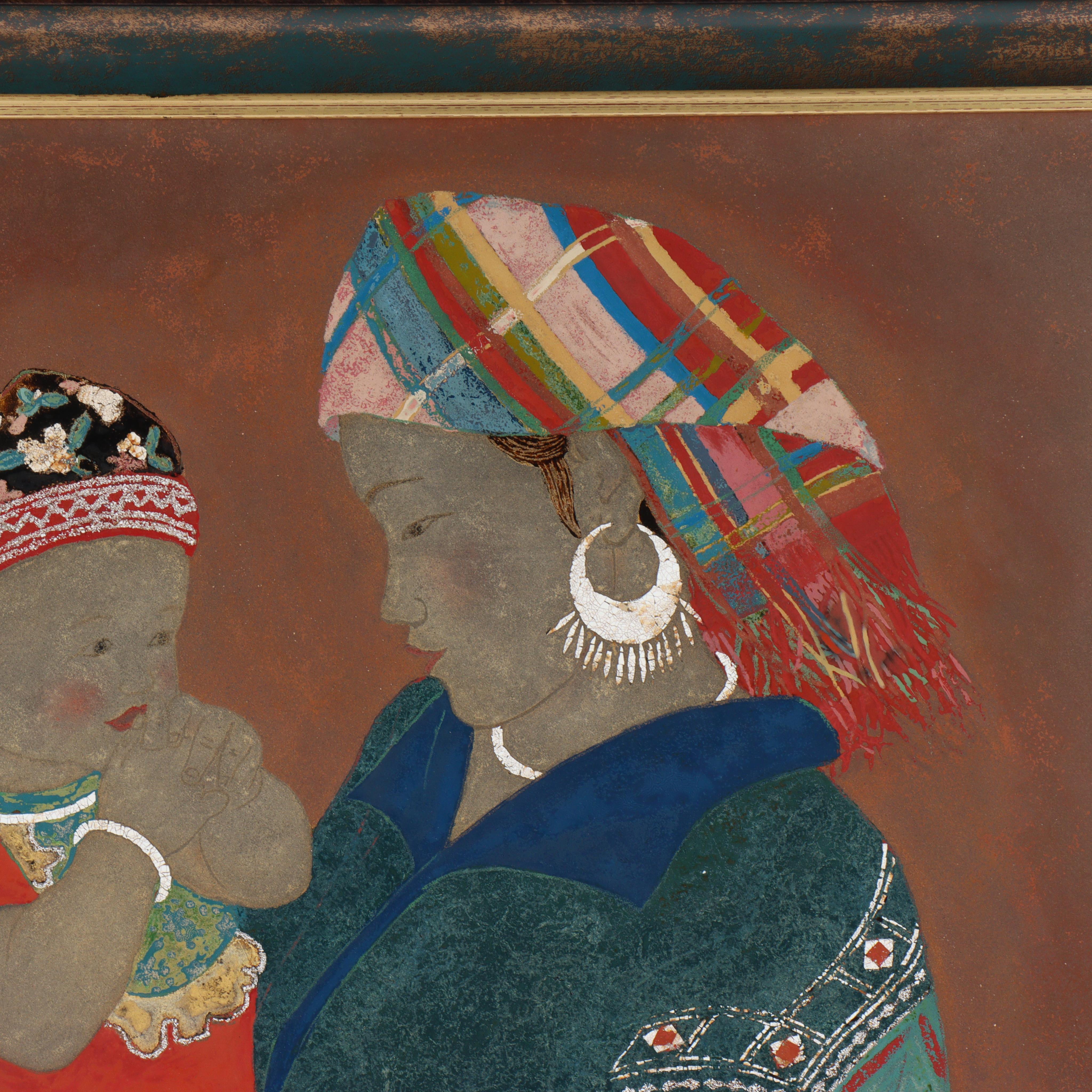 Madre e hijo - Photograph Contemporáneo de Hoa Nguyen Thi