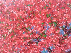 cerezos en flor, Pintura, Acrílico sobre lienzo