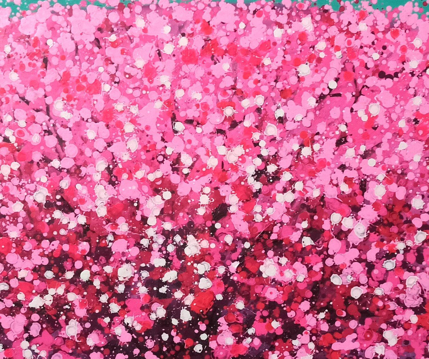 FIORE DI CILIEGIO, Pittura, Acrilico su tela in vendita 1