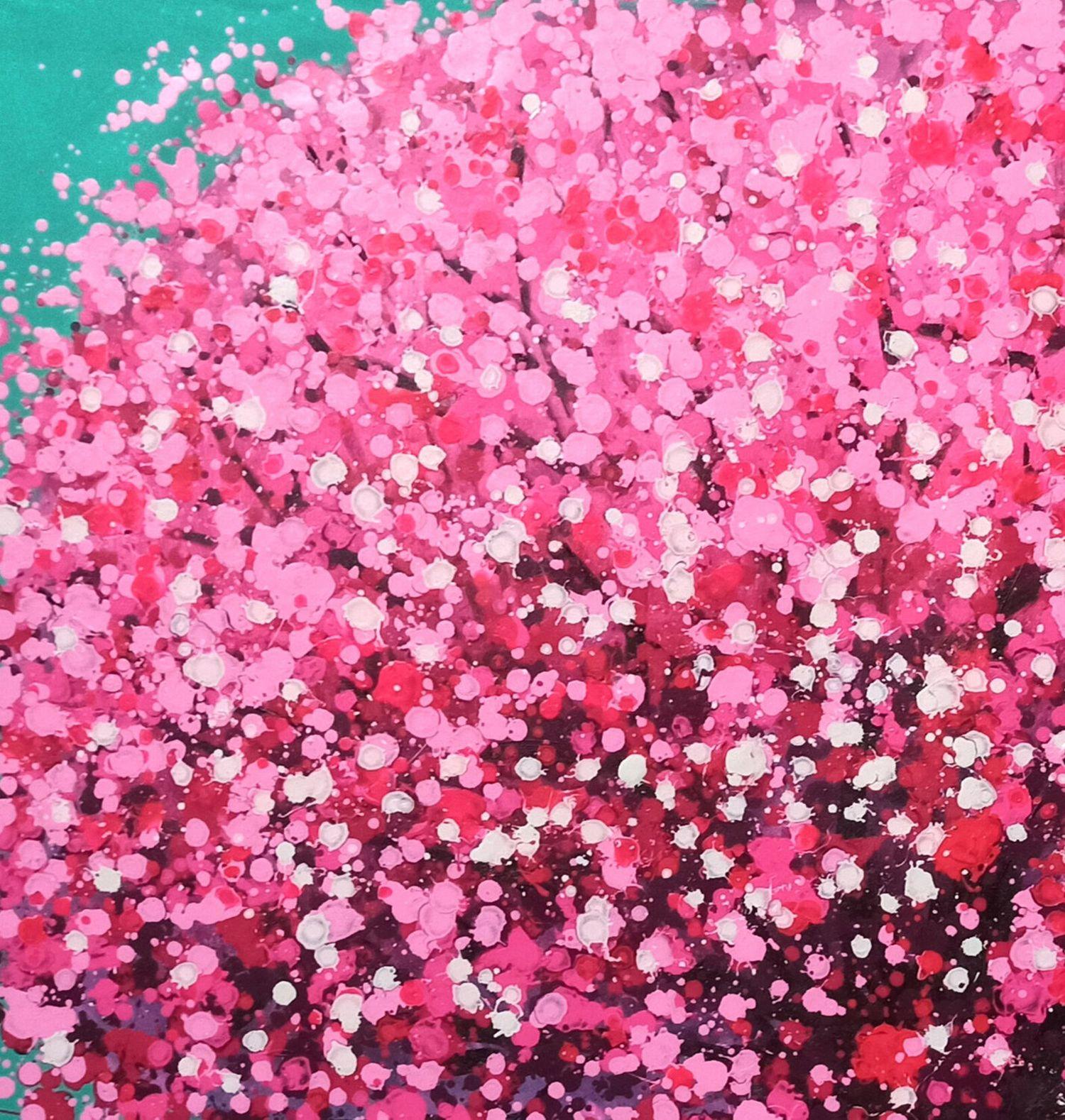 CHERRY BLOSSOM, Gemälde, Acryl auf Leinwand im Angebot 2