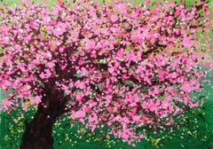 CHERRY BLOSSOM, Painting, Acrylic on Canvas