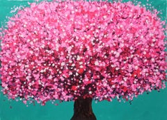 CHERRY BLOSSOM, Painting, Acrylic on Canvas