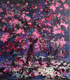 Night blossom, Painting, Acrylic on Canvas