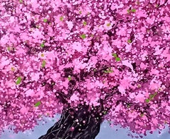 SAKURA - Cherry blossom, Painting, Acrylic on Canvas