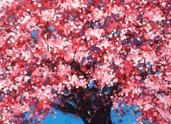 SAKURA - Cherry blossom, Painting, Acrylic on Canvas