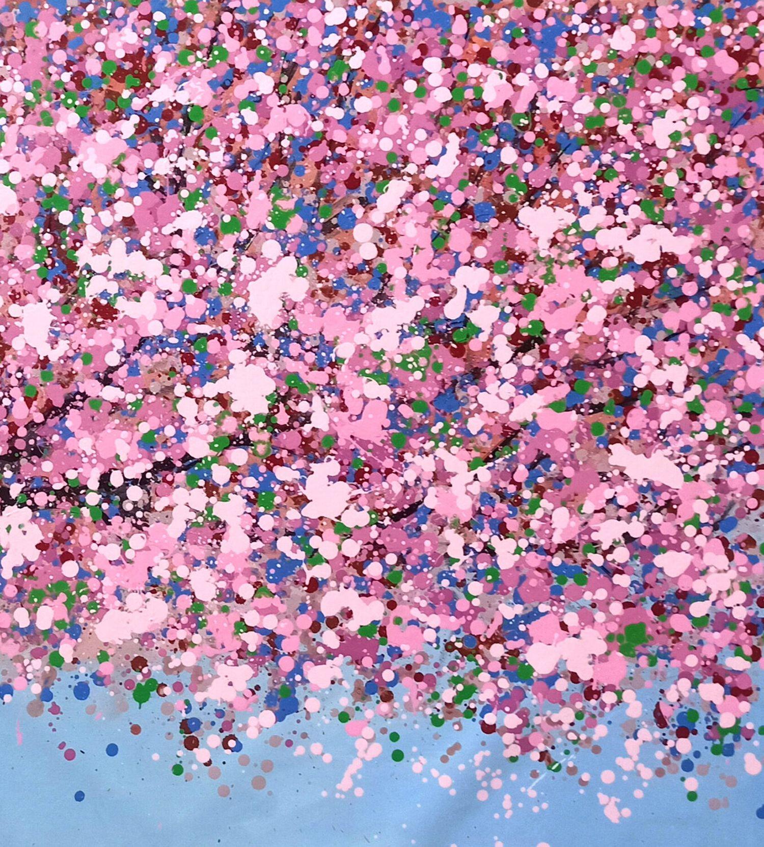 SAKURA - Ciliegio in fiore, Pittura, Acrilico su tela in vendita 1