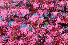 SAKURA - Fiori di ciliegio in fiore, Pittura, Acrilico su Tela