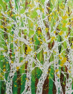 Die Farben der Bäume, Gemälde, Acryl auf Leinwand