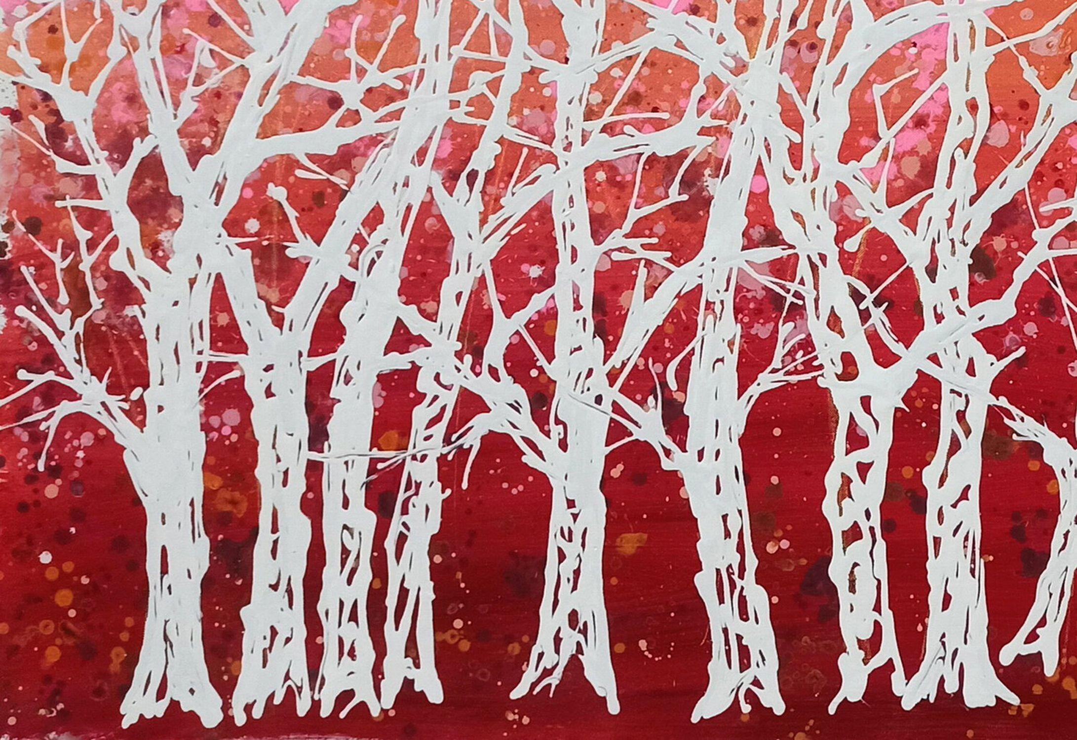 I colori degli alberi, Pittura, Acrilico su tela in vendita 1