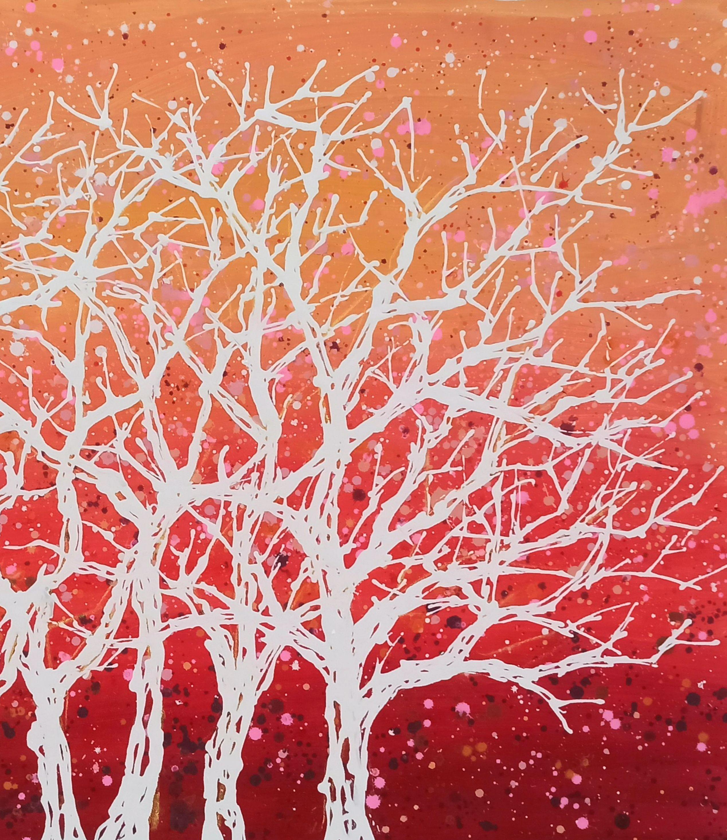I colori degli alberi, Pittura, Acrilico su tela in vendita 1