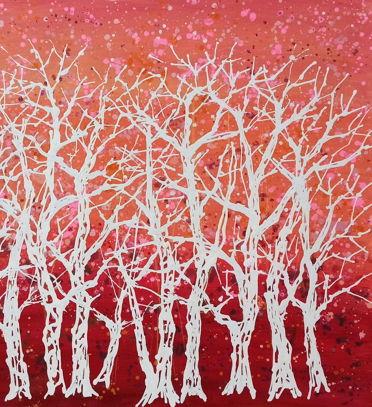 I colori degli alberi, Pittura, Acrilico su tela in vendita 2