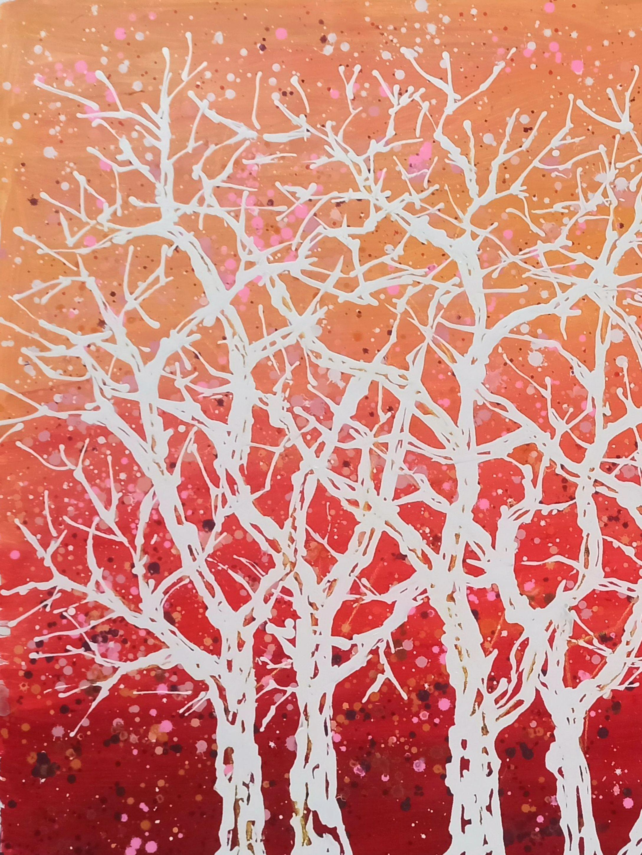 I colori degli alberi, Pittura, Acrilico su tela in vendita 2