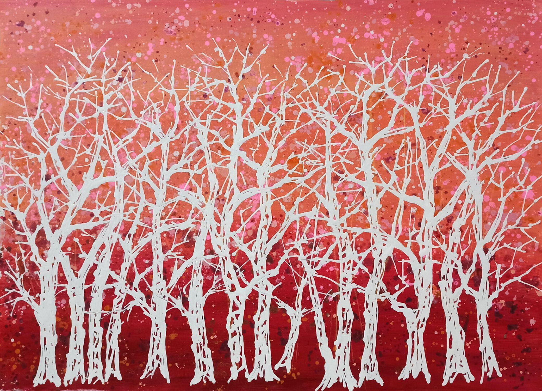 I colori degli alberi, Pittura, Acrilico su tela - Painting di Hoang Phuong