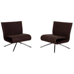 Hob Easy Chair Set by Vertijet for COR 2x Designer Armchairs, Felt, Fabric