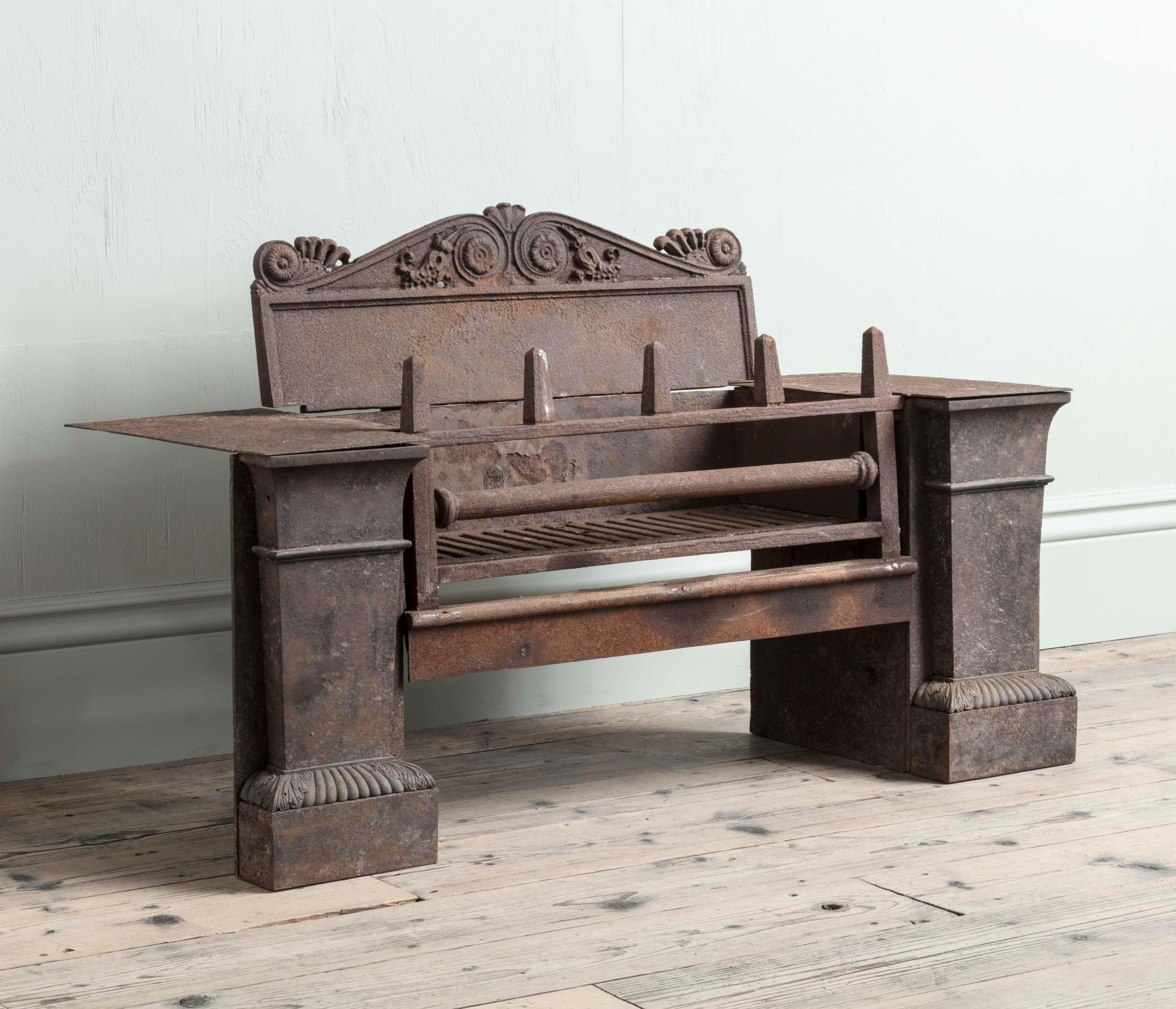 Engraved Hob Grate in the Manner of George Bullock (AFB48), Early 19th Century For Sale
