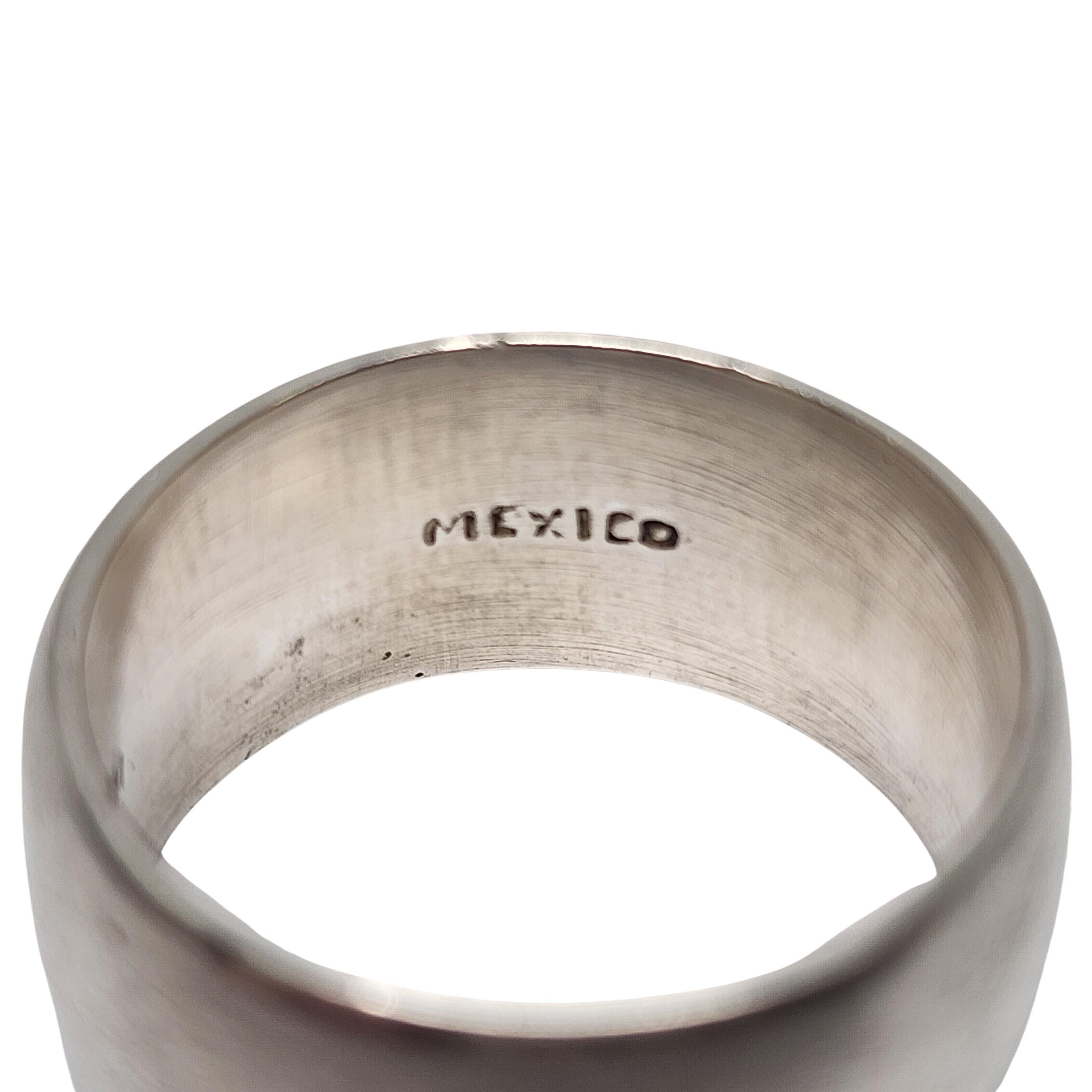 Men's HOB Mexico Sterling Silver Mens Band Ring Size 11 #16700