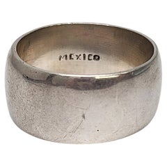 Vintage HOB Mexico Sterling Silver Mens Band Ring Size 11 #16700