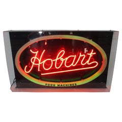 Hobart Kitchen Machines Mid Century Neon Sign