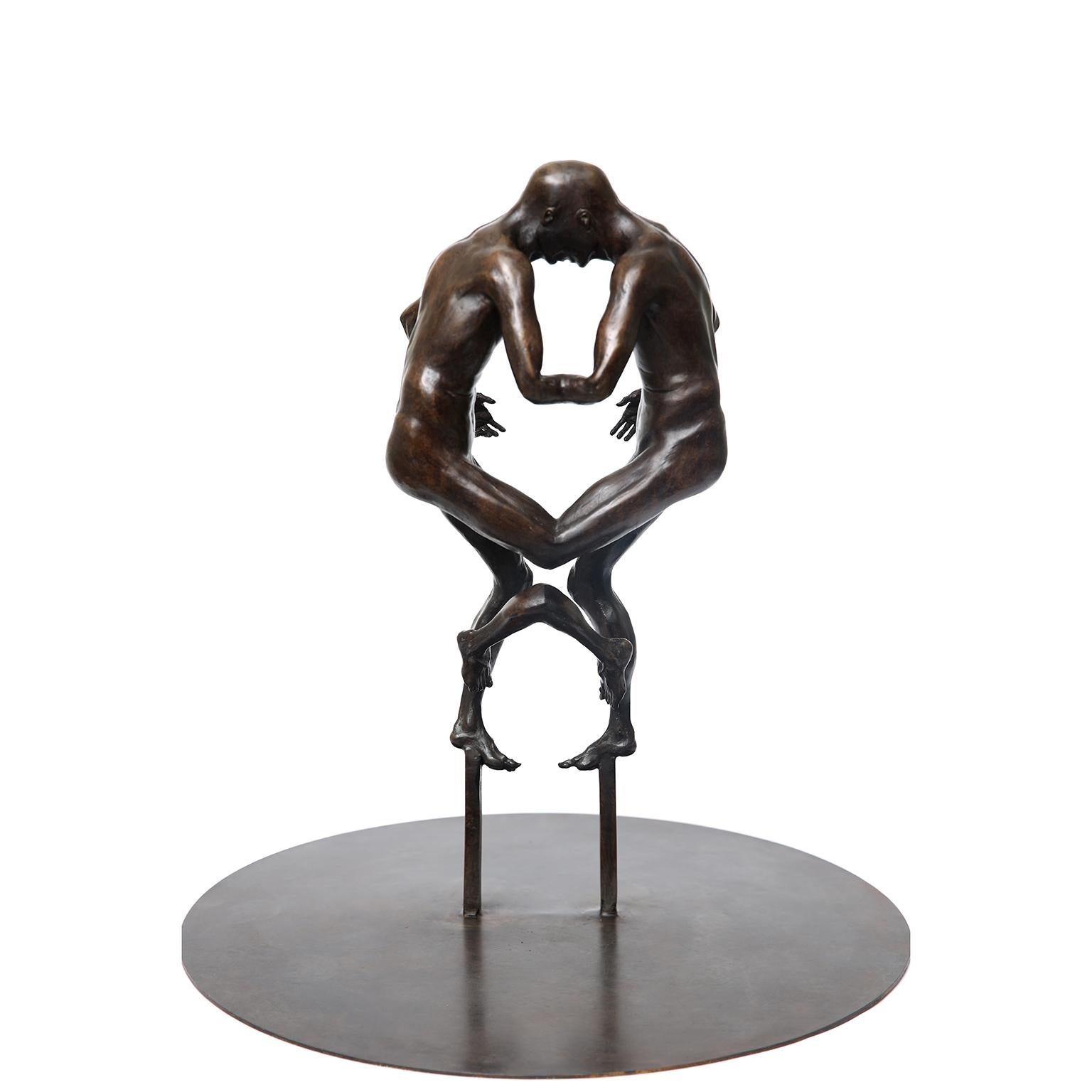 Mirror Male by Hobbes Vincent. Limited Edition Bronze Sculpture For Sale 9