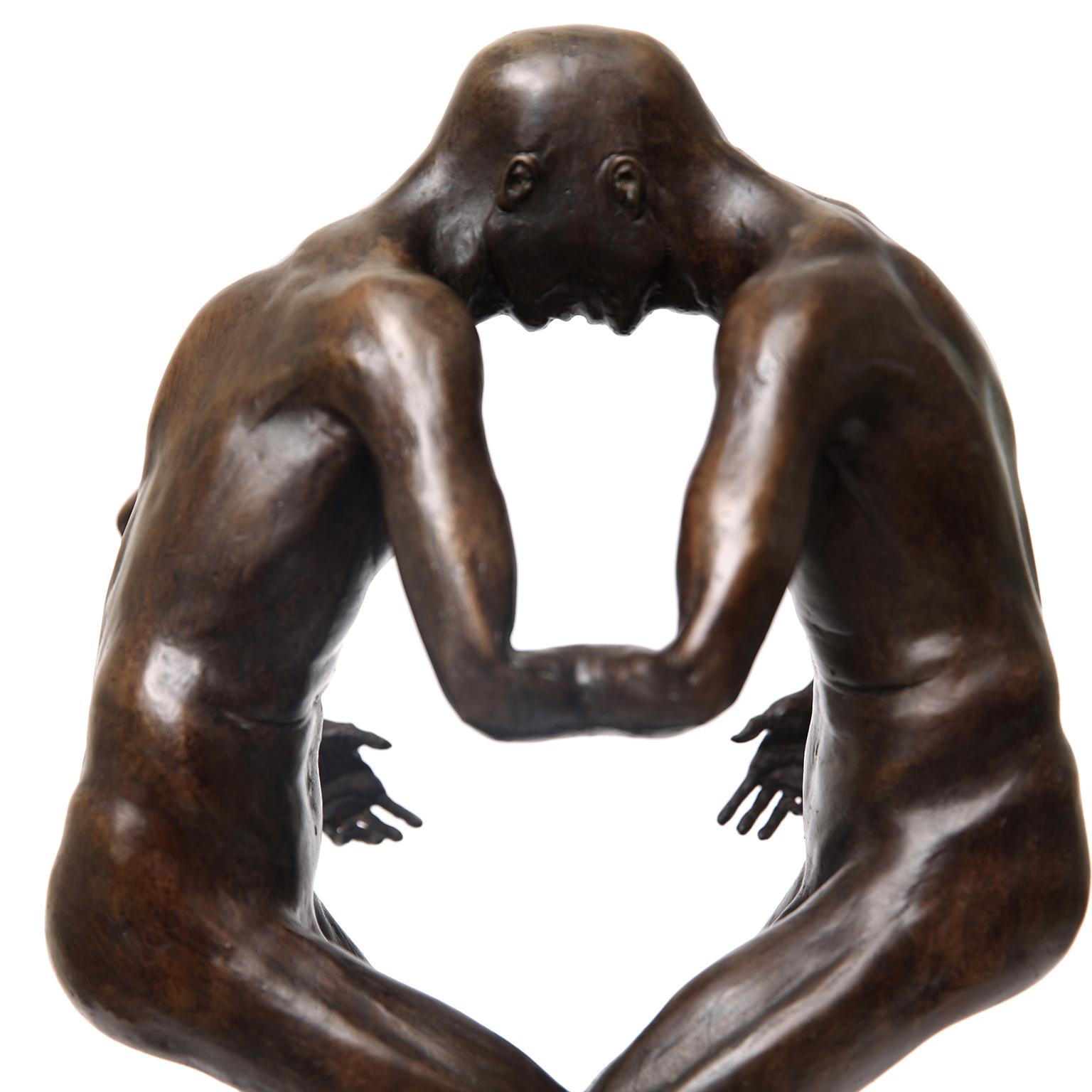 Mirror Male by Hobbes Vincent. Limited Edition Bronze Sculpture For Sale 4